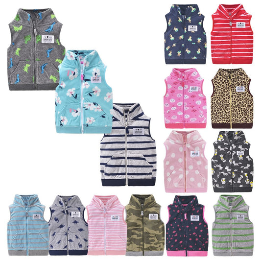 Girls Fleece vests