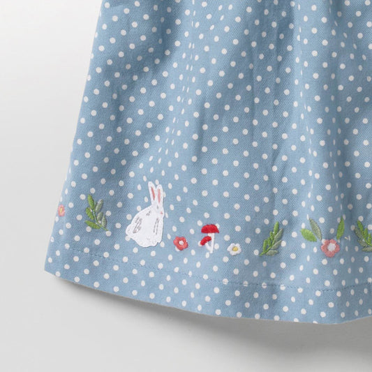 Polka-dot and Smocked Bunny Dress