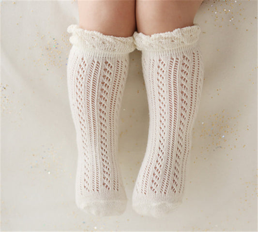Open-Weave Knit Socks