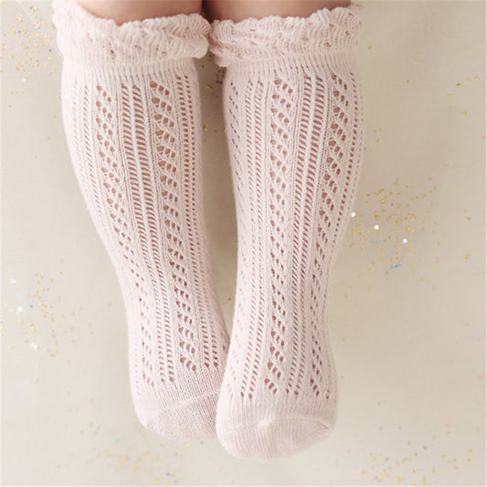 Open-Weave Knit Socks