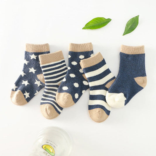 Boys cotton knit socks