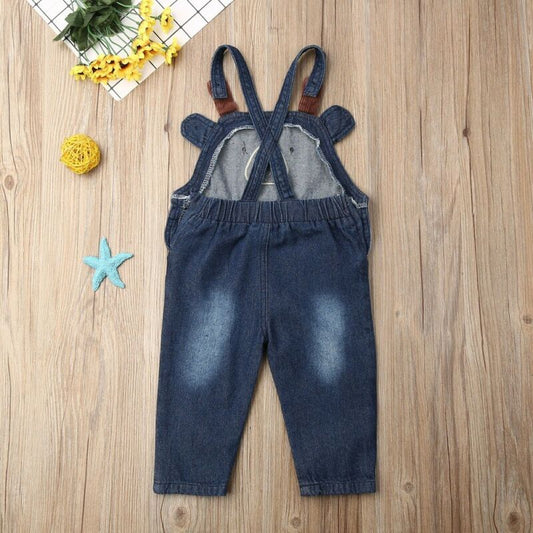 Bear romper overalls