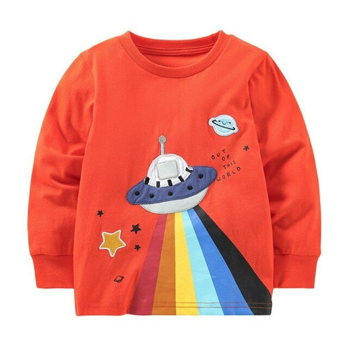 Spaceship Long Sleeve Tee