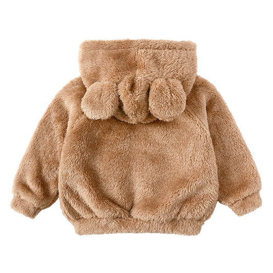 Fuzzy Bear Fleece Hooded Jacket