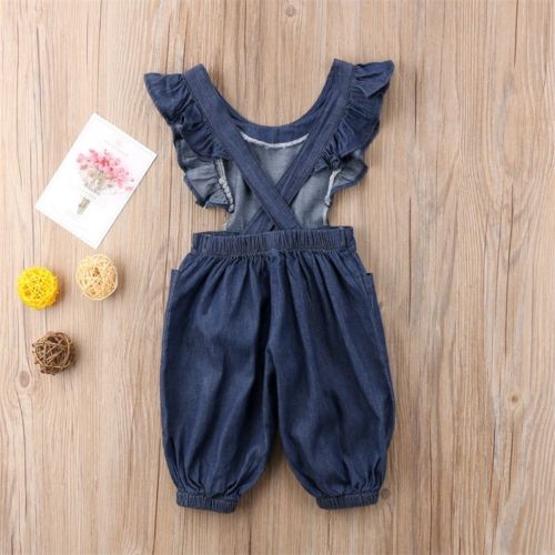 Party Wear Plain Designer Baby Girl Dungaree at Rs 610/piece in Mumbai |  ID: 22143934733